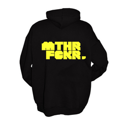 MTHRFCKR Oversize Siyah Hoodie Sweatshirt