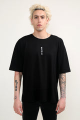 The R.A.V.E Oversize Siyah Reflektörlü T-Shirt